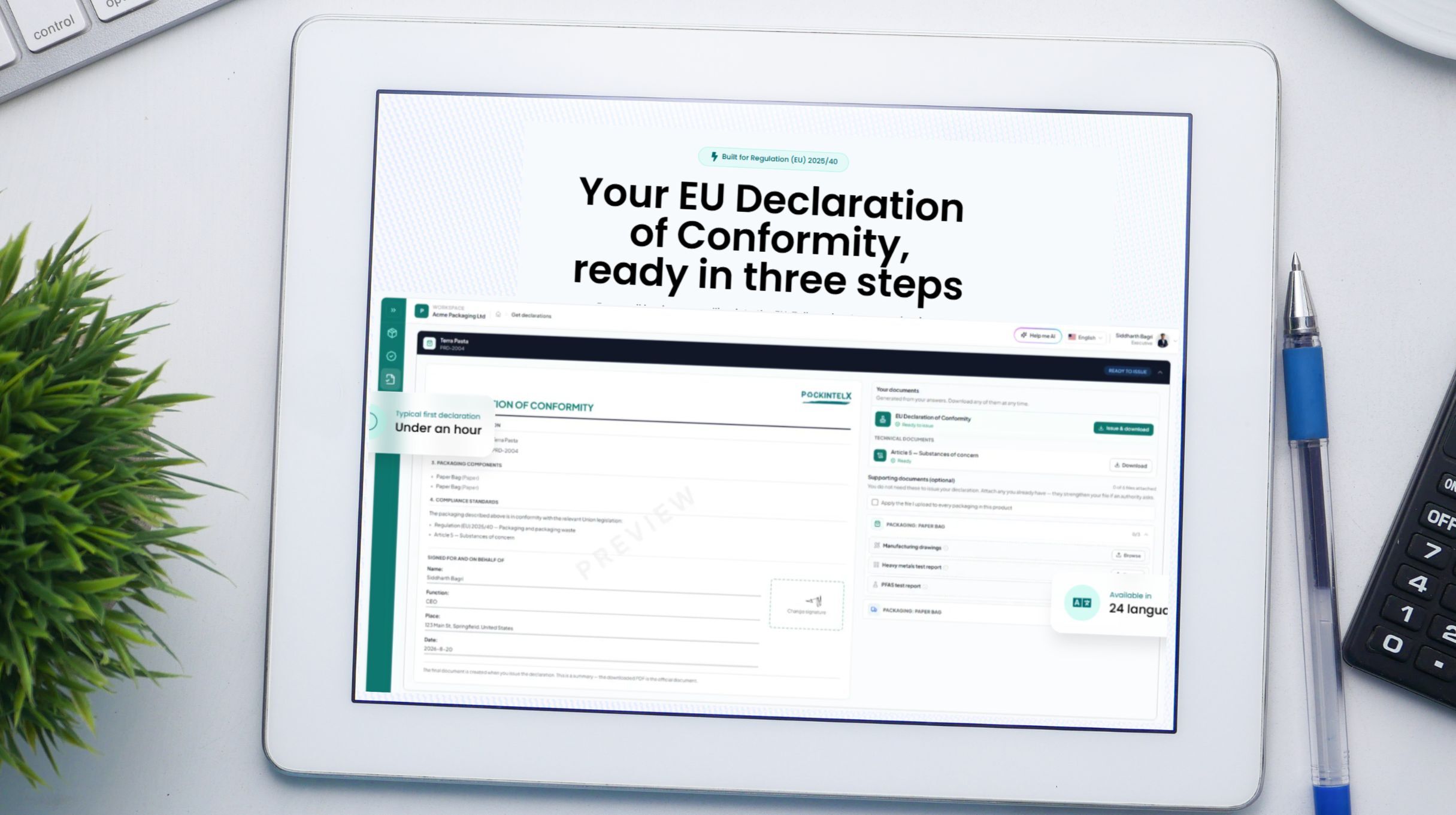 EasyDoC vereenvoudigt PPWR-documentatie voor kleinere bedrijven