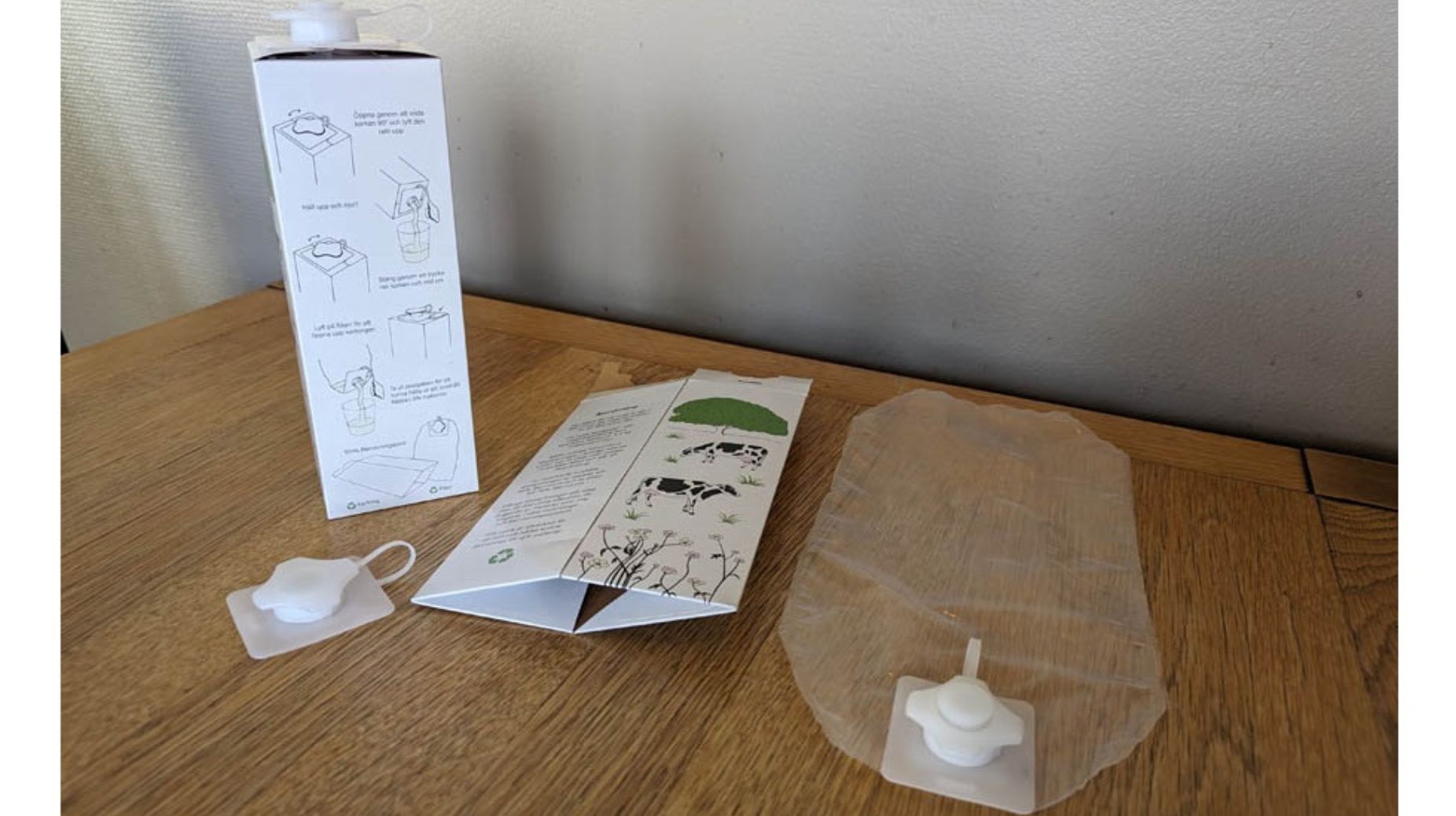 RIN-pack heeft een zuivelverpakking ontwikkeld waarvan het papier en plastic volledig en eenvoudig zijn te scheiden.