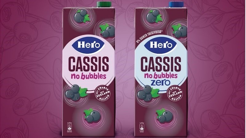 Cassis sappen in SIG’s aseptische kartonverpakkingen klaar voor lancering in Nederland 