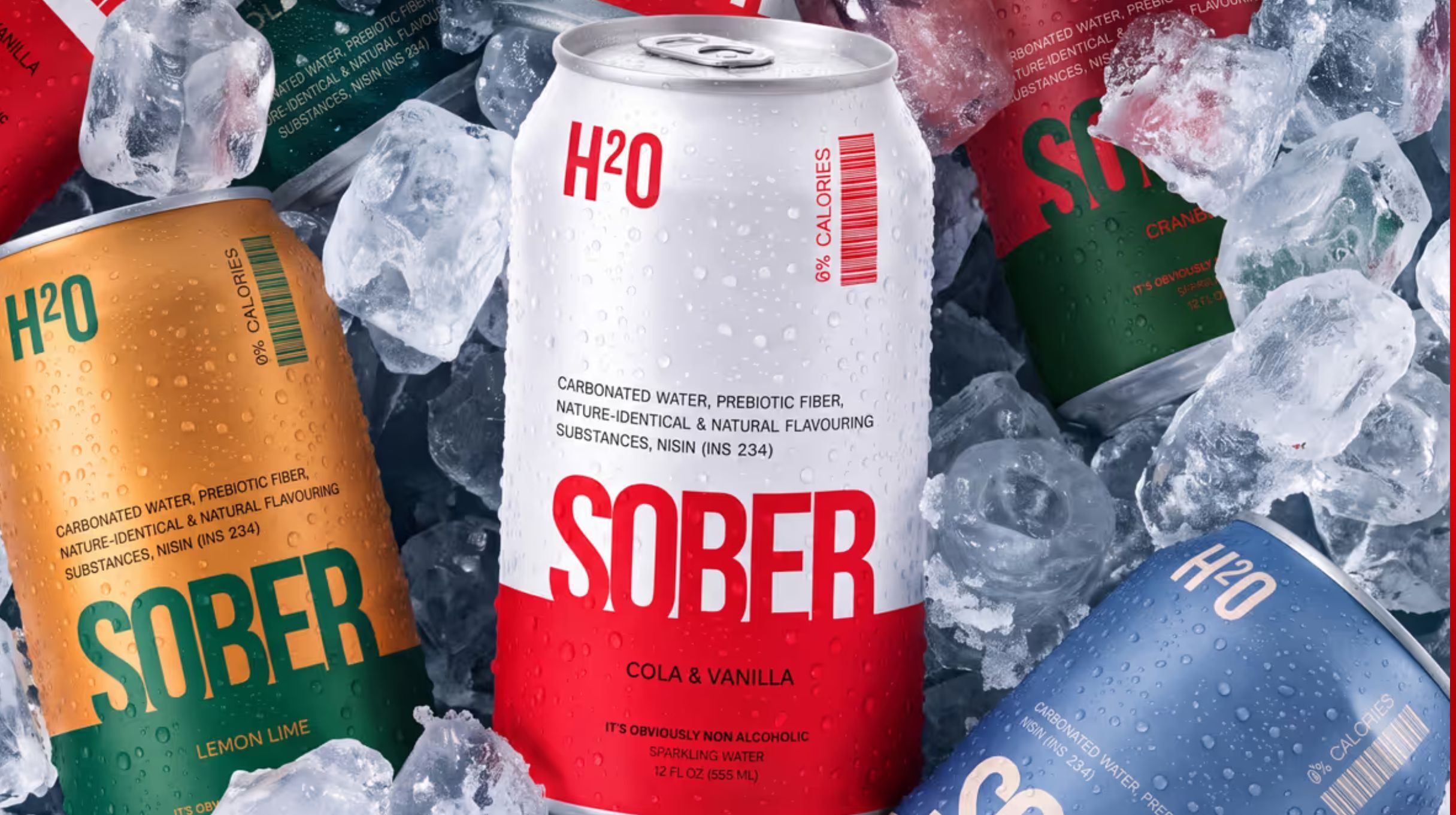 SOBER verpakt water als alternatief voor alcohol