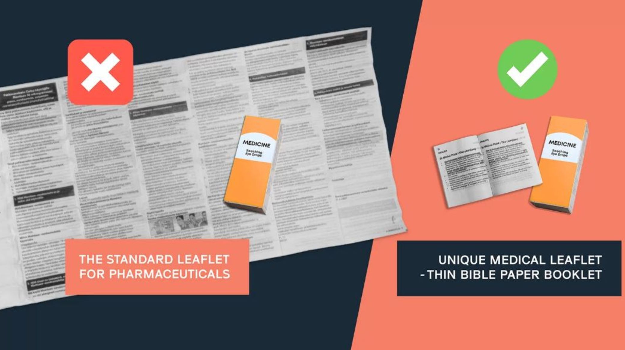 Dun papier biedt voordelen voor medische en farmaceutische bijsluiters