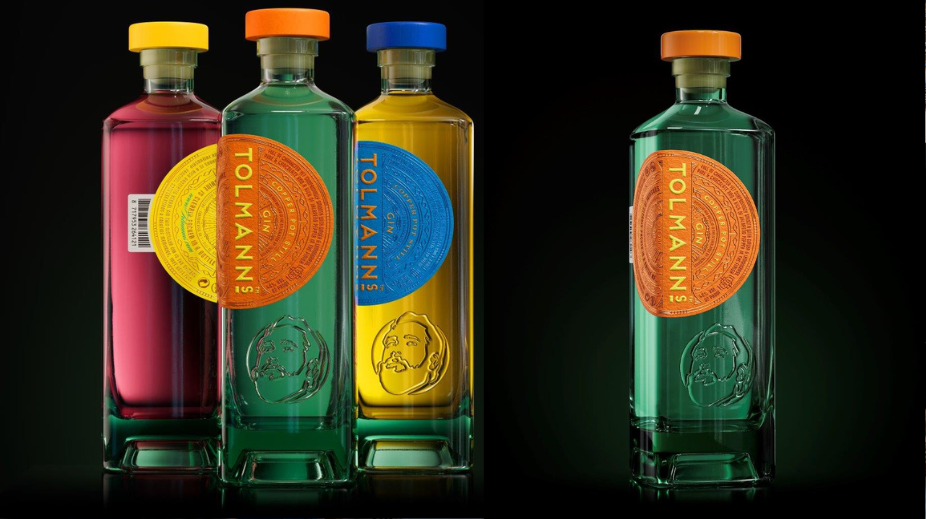 Tolmanns Gin verpakkingsdesign