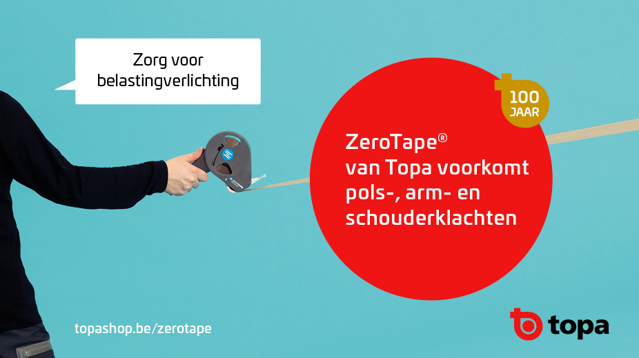 Topa: ZeroTape voorkomt pols-, arm- en schouderklachten