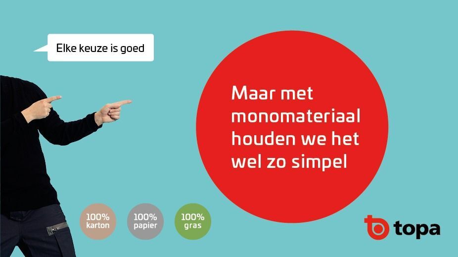 PPWR: papier of kunststof? De toepassing bepaalt volgens Topa de keuze