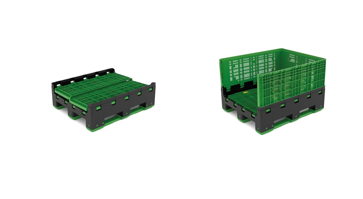 Opvouwbare agf bakken van Tosca besparen 75% retourritten voor het broccoli-export van Agromark.