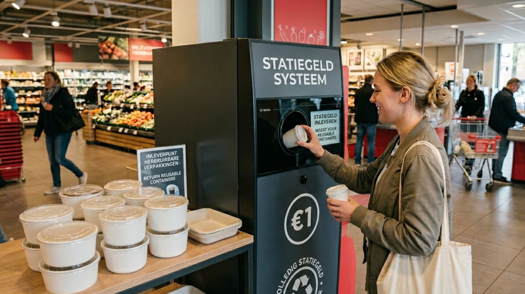 Statiegeldsysteem voor voedselverpakkingen in ontwikkeling