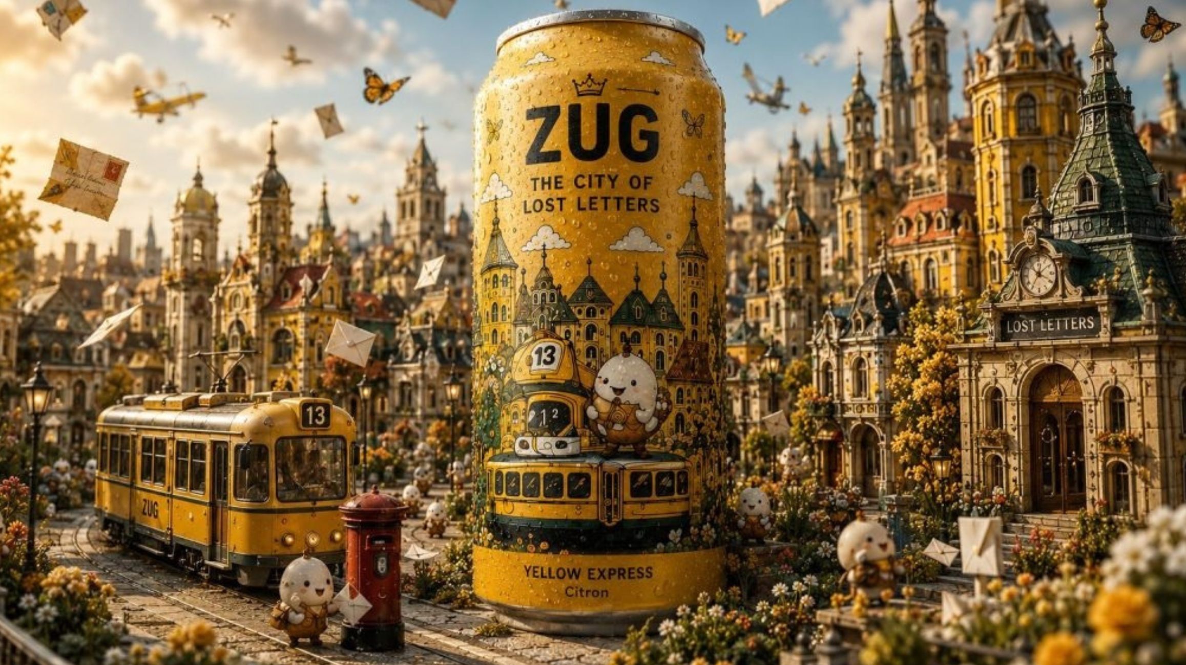ZUG-concept koppelt frisdrankverpakking aan fictieve stadswereld