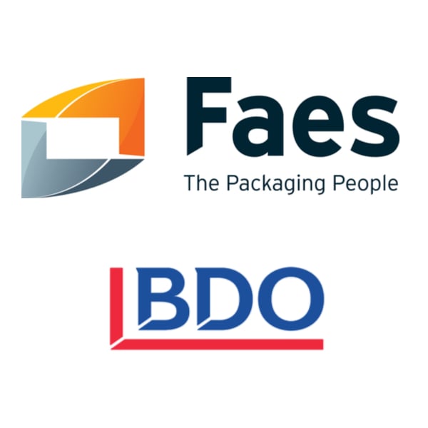 Logo's FAES en BDO